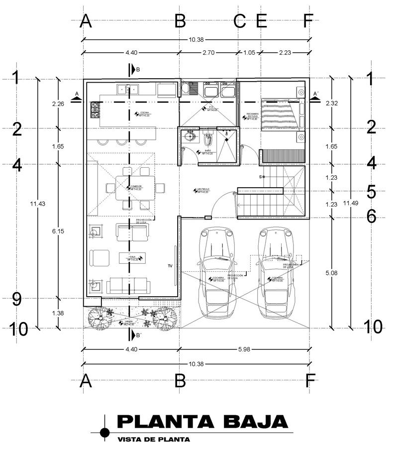 plano planta baja olivia